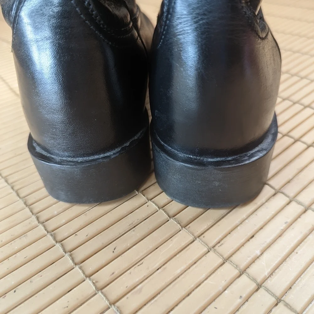 Ariat Heritage Roper Boots Men's 9 EE Western Black Rancher Cowboy Gently Worn.